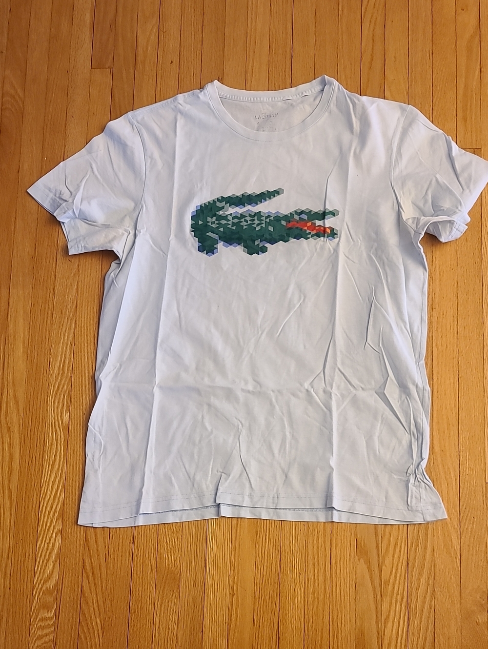 4 for $28 - Lacoste Men's XL Blue Cotton Short Sleeve T-Shirt